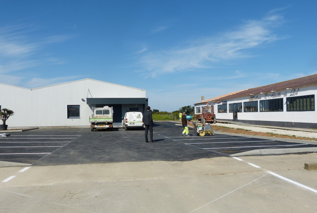 Loix - Création du parking à Atelier Quillet - 9 avril 2015