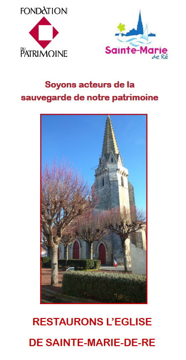 Brochure Fondation du Patrimoine - Eglise Sainte Marie de Ré
