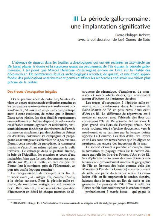 Chapitre III - Livre Histoire de l'île de Ré