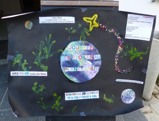 Je, tu, îles... Journée Planétarium Ré Astronomie - 29 janvier 2017