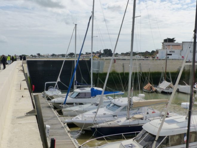 Port de La Flotte - Essais fermeture de la porte - 29 mars 2017