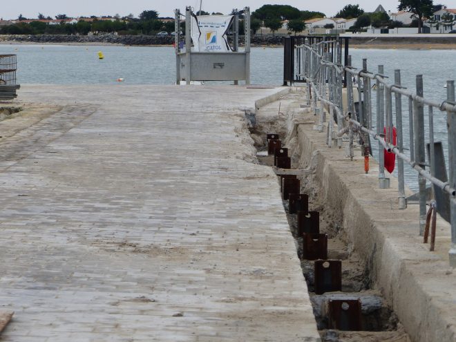 Port de La Flotte - Parapet môle Nord - 22 octobre 2016.