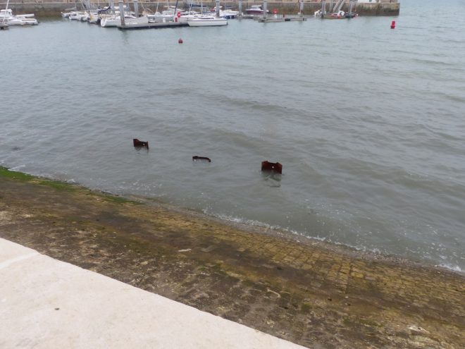 Port de la Flotte - Reconstruction du perré - 25 octobre 2016