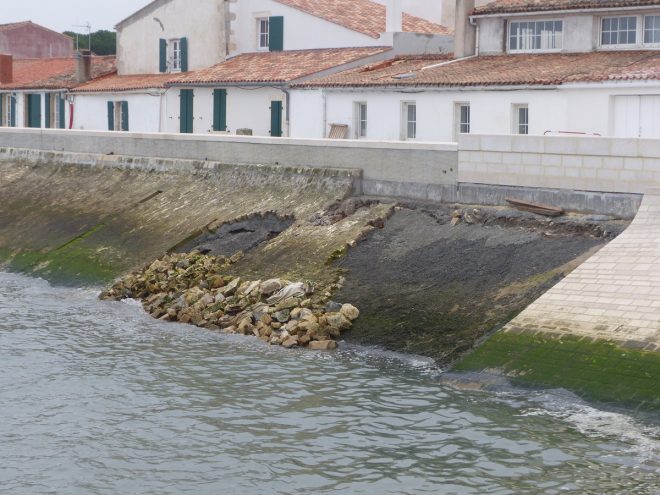 Port de la Flotte - Reconstruction du perré - 25 octobre 2016