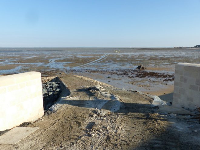 Port de la Flotte - Reconstruction du perré - 29 novembre 2016
