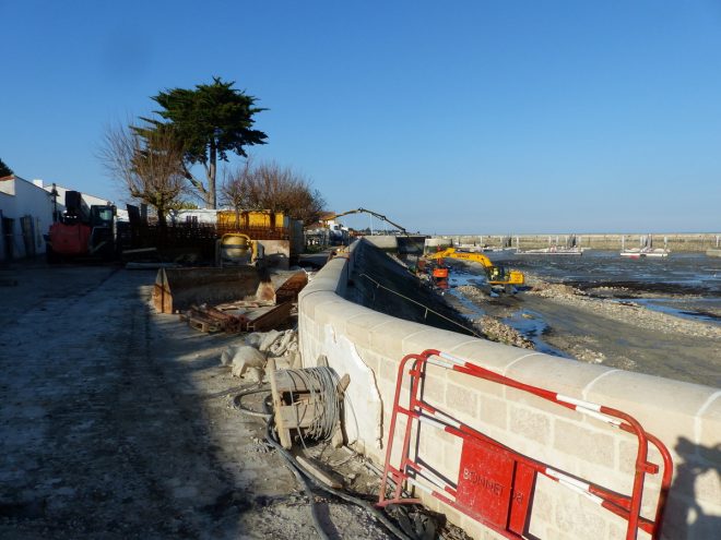 Port de La Flotte - Parapet promenade - 29 novembre 2016.