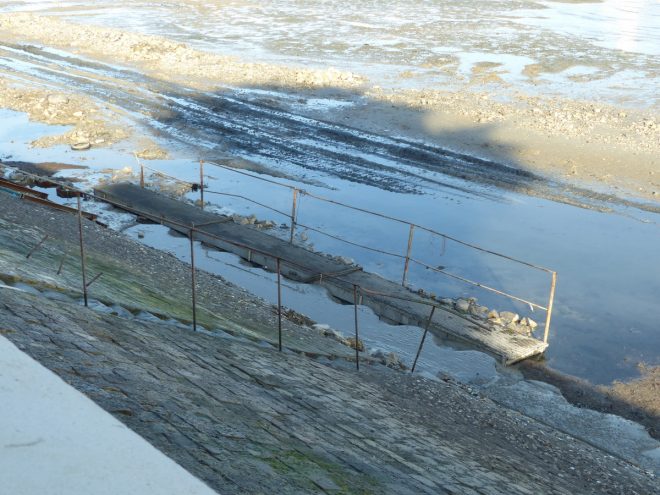 Port de la Flotte - Reconstruction du perré - 13 décembre 2016