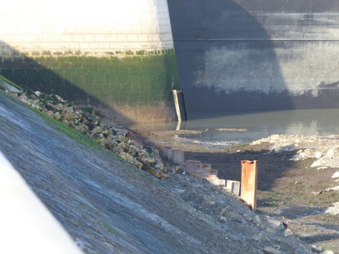 Port de la Flotte - Reconstruction du perré - 13 décembre 2016