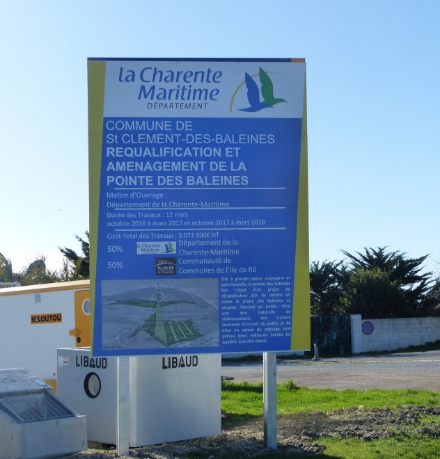 Aménagement Pointe Phare des Baleines - 5 avril 2017