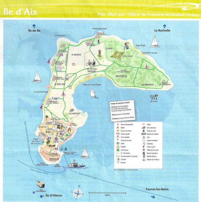 Carte de l'île d'Aix - mai 2017