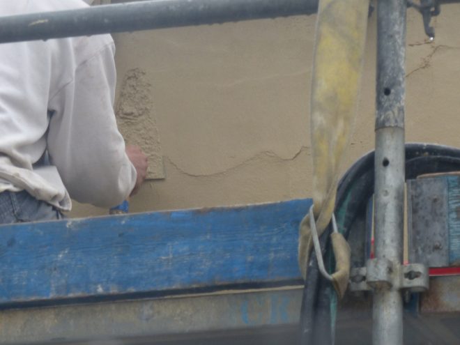 Ars-en-Ré - Travaux église - Chaulage des murs- 6 mars 2017