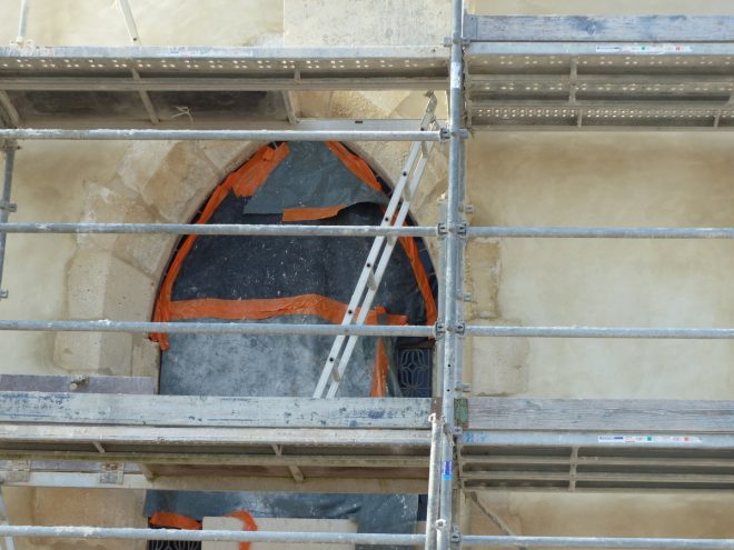 Ars-en-Ré - Travaux église - Chaulage des murs- 14 mars 2017