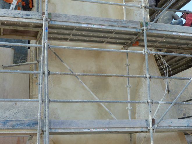 Ars-en-Ré - Travaux église - Chaulage des murs- 14 mars 2017