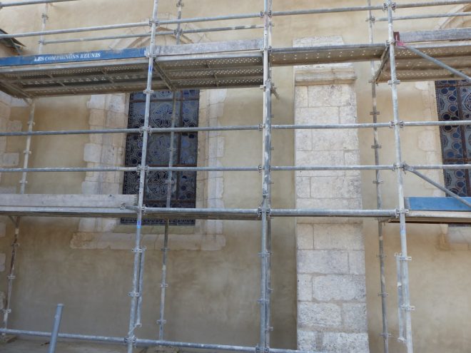 Ars-en-Ré - Travaux église - Chaulage des murs- 14 mars 2017