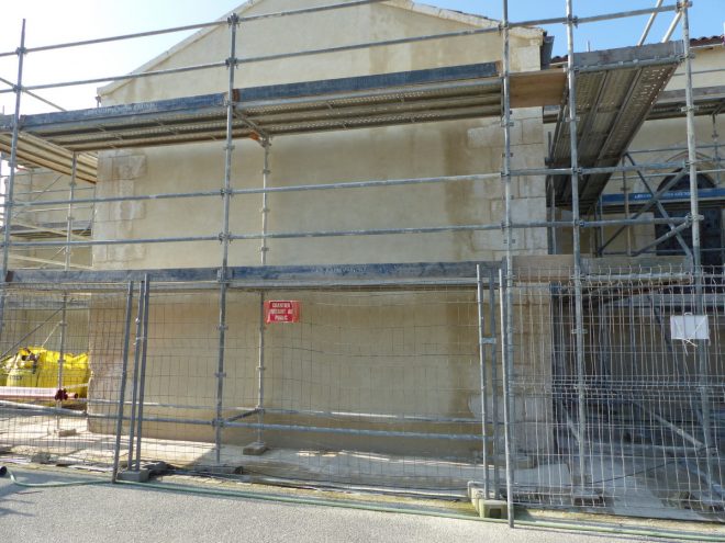 Ars-en-Ré - Travaux église - Chaulage des murs- 14 mars 2017