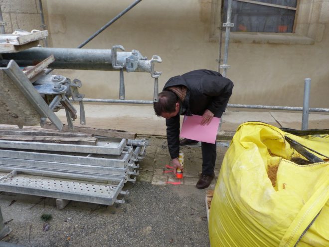 Ars-en-Ré - Travaux église - Sondages archéologiques - 20 mars 2017