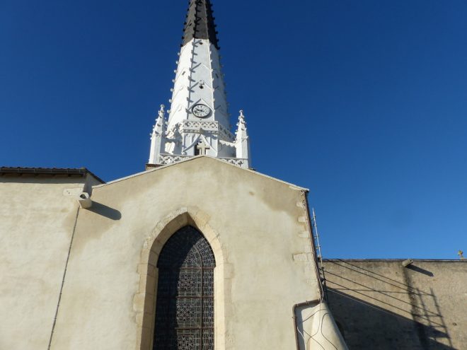 Ars-en-Ré - Travaux église - Chaulage des murs- 3 avril 2017