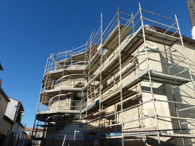 Ars-en-Ré - Travaux église -Arrière - 3 avril 2017