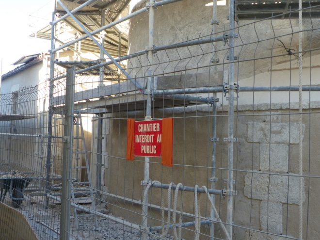 Ars-en-Ré - Travaux église -Arrière - 3 avril 2017