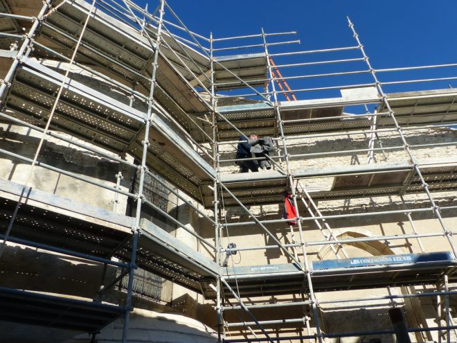 Ars-en-Ré - Travaux église -Arrière - 3 avril 2017