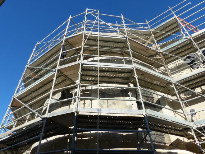 Ars-en-Ré - Travaux église -Arrière - 3 avril 2017