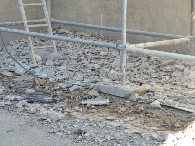 Ars-en-Ré - Travaux église -Arrière - 3 avril 2017