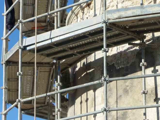 Ars-en-Ré - Travaux église -Arrière - 3 avril 2017