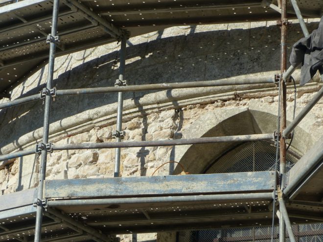 Ars-en-Ré - Travaux église -Arrière - 3 avril 2017