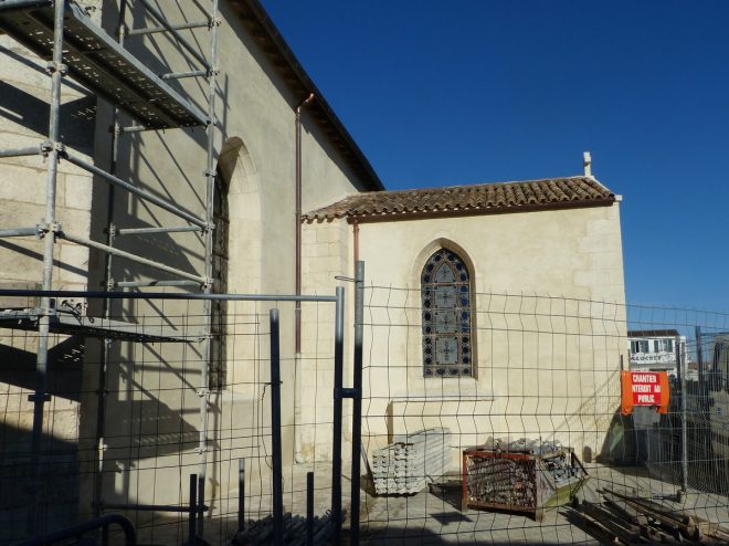 Ars-en-Ré - Travaux église - Chaulage des murs- 3 avril 2017