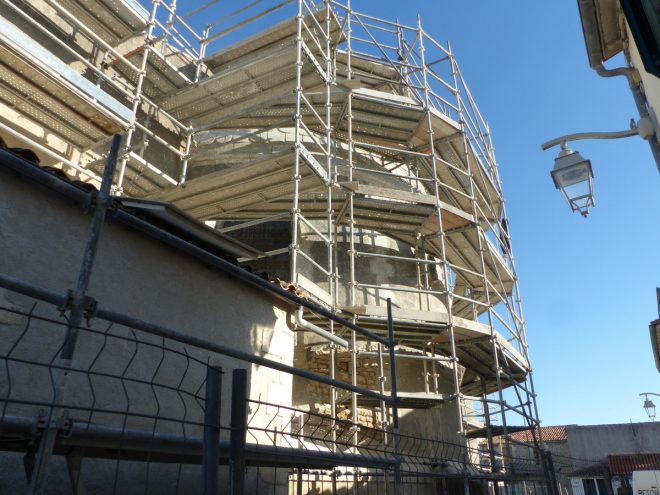 Ars-en-Ré - Travaux église -Arrière - 3 avril 2017