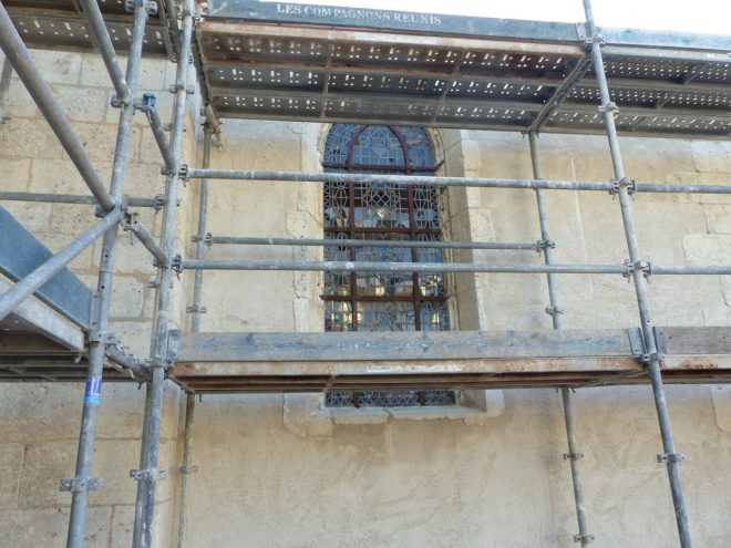 Ars-en-Ré - Travaux église - Vitraux - 3 avril 2017