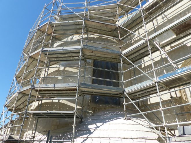 Ars-en-Ré - Travaux église -Arrière - 9 avril 2017