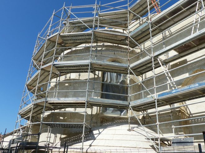 Ars-en-Ré - Travaux église -Arrière - 18 avril 2017