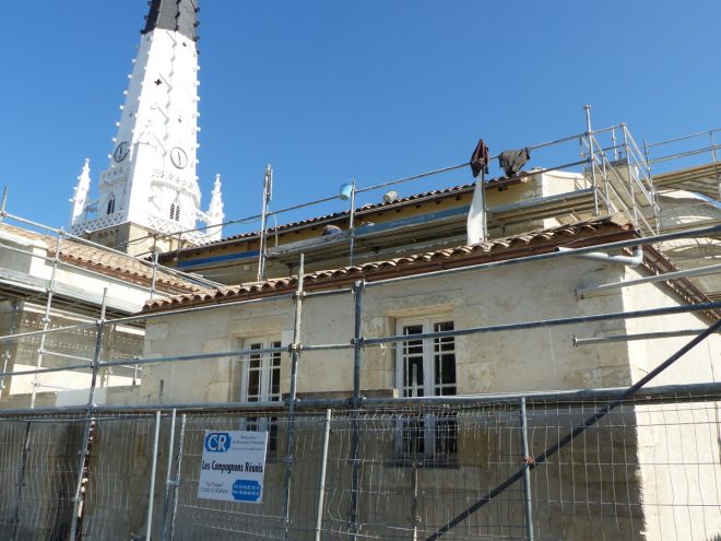 Ars-en-Ré - Travaux église - Chaulage des murs- 18 avril 2017