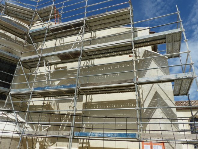 Ars-en-Ré - Travaux église -Arrière - 5 mai 2017