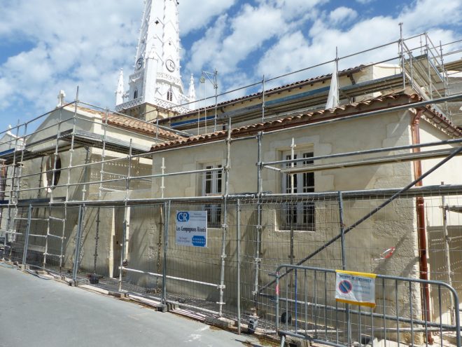 Ars-en-Ré - Travaux église - Chaulage des murs- 5 mai 2017