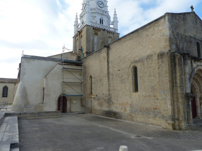 Ars-en-Ré - Travaux église - Etanchéité escalier - 9 mai 2017