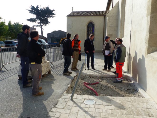 Ars-en-Ré - Travaux église - Sondages archéologiques - 9 mai 2017