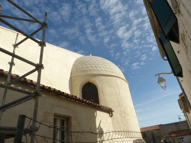 Ars-en-Ré - Travaux église - Arrière - 15 mai 2017