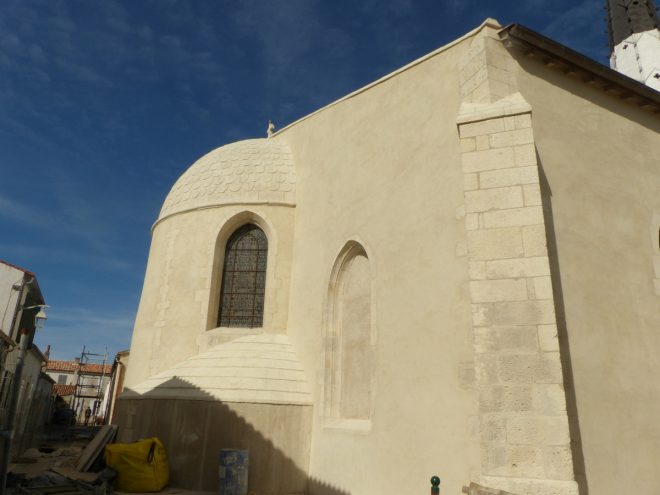Ars-en-Ré - Travaux église - Arrière - 15 mai 2017