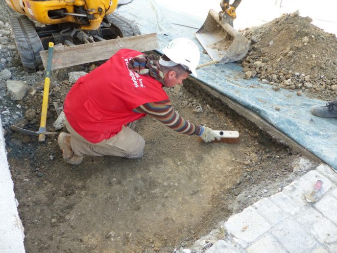 Ars-en-Ré - Travaux église - Sondages archéologiques - 15 mai 2017