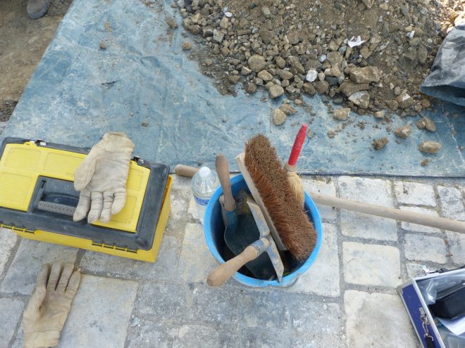 Ars-en-Ré - Travaux église - Sondages archéologiques - 15 mai 2017