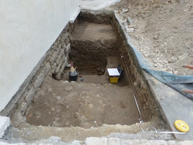 Ars-en-Ré - Travaux église - Sondages archéologiques - 17 mai 2017