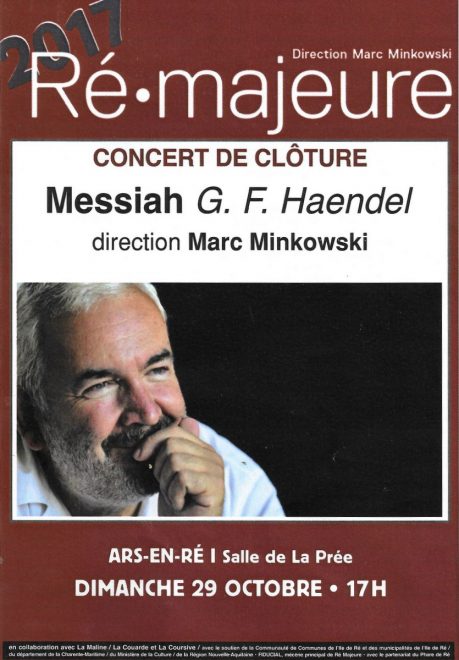 Ars-en-Ré - Le Messie - Marc Minkowski - 27 octobre 2017
