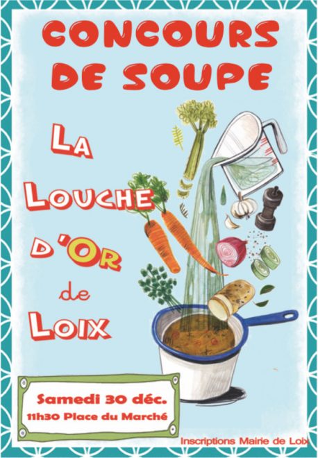 Loix - Affichette concours de soupe - 30 décembre 2017