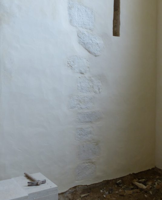 Ars-en-Ré - Travaux église - Chaine d'absidiole - 3 mai 2018