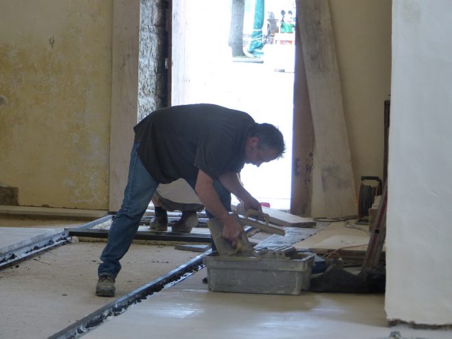 Ars-en-Ré - Travaux église - Sols - 28 mai 2018