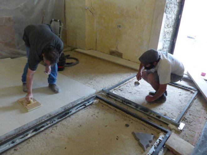 Ars-en-Ré - Travaux église - Sols - 28 mai 2018