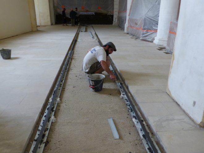 Ars-en-Ré - Travaux église - Sols - 28 mai 2018