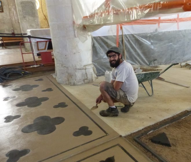 Ars-en-Ré - Travaux église - Sols - 30 mai 2018